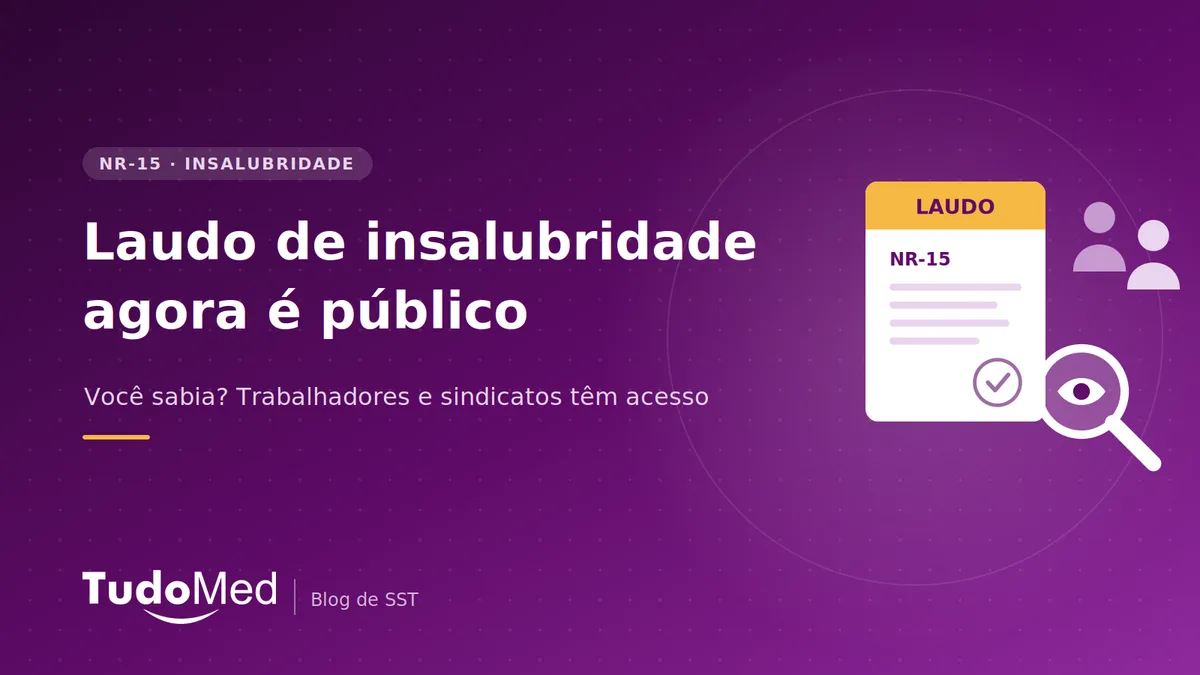 Capa: Laudo de insalubridade agora é público