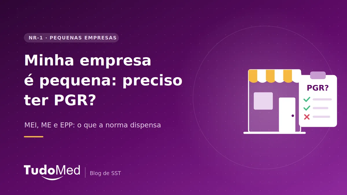 Capa: Minha empresa é pequena, preciso ter PGR?